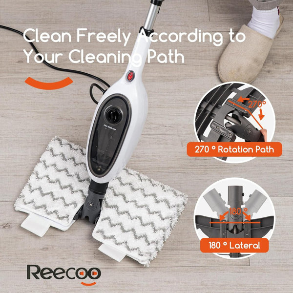 Aristell Mop, REECOO Floor Steamers For Hardwood And Tile, 10In1